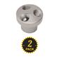 DuraDrive YA3-2 Air Hose Round 3-Way Manifold Connector (2-Pack)