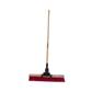 Garant GBNP24 24 in. Red Bristle Braced Wooden Handle Roofer Broom Brush