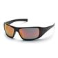 Pyramex Black Frame Safety Glasses with Ice Orange Mirror Lens