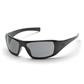 Pyramex Black Frame Safety Glasses with Gray Lens