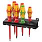 Wera 05347777001 160 i/168 i/6 Insulated Kraftform Plus VDE Screwdriver Set with Rack (6-Piece)