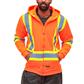 DuraDrive Men's 4 in. Hi-Vis Reflective Stripes Hooded Jacket