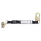 Peakworks SA-3206-2 2 ft. E4 Shock Absorbing Single Leg Safety Lanyard with Snap Hooks and ADP Rope Grab