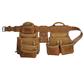 BOSSA 17-Pocket Brown Full Grain Leather Premium Combo Tool Pouch