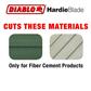 Freud Diablo D0704DH 7-1/4 in. x 4-Tooth Polycrystalline Diamond (PCD) Tipped Fibre Cement Hardie Blade