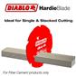 Freud Diablo D0704DH 7-1/4 in. x 4-Tooth Polycrystalline Diamond (PCD) Tipped Fibre Cement Hardie Blade