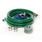 HONDA 12404-011-45CLK 4 in. Camlock Suction and Discharge Hose Kit with 3/8 in. Steel Strainer, 20 ft. Green Suction Hose and 50 ft. Blue Discharge Hose