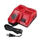 Milwaukee 48-59-1808 12-Volt/18-Volt M12/M18 REDLITHIUM Lithium-Ion Multi-Voltage Rapid Battery Charger