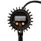 DuraDrive Digital Tire Inflator Gauge Air Hose Fitting for Cars with 12 in. Flexible Hose & Straight Chuck