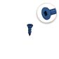 DuraDrive 3/16 in. x 1-1/4 in. Blue Ruspert Coated Flat Head Square Drive Concrete Screw (100-Pack)