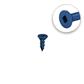 DuraDrive 1/4 in. x 1-1/4 in. Blue Ruspert Coated Flat Head Square Drive Concrete Screw (100-Pack)