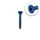DuraDrive 1/4 in. x 2-3/4 in. Blue Ruspert Coated Flat Head Square Drive Concrete Screw (100-Pack)