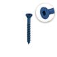 DuraDrive 1/4 in. x 3-1/4 in. Blue Ruspert Coated Flat Head Square Drive Concrete Screw (100-Pack)