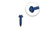 DuraDrive 1/4 in. x 1-3/4 in. Blue Ruspert Coated Hex Washer Head Slot Drive Concrete Screw (100-Pack)