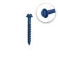 DuraDrive 1/4 in. x 3-1/4 in. Blue Ruspert Coated Hex Washer Head Slot Drive Concrete Screw (100-Pack)