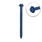 DuraDrive 1/4 in. x 5 in. Blue Ruspert Coated Hex Washer Head Slot Drive Concrete Screw (50-Pack)