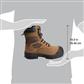 DuraDrive Men's CSA RESONATOR 8 in. Brown Composite Toe Two Tone Cow Nubuck Waterproof Work Boots