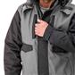 DuraDrive Men's TRADESMAN Grey and Black Two Tone Hooded Jacket