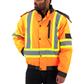 DuraDrive Men's Orange Basic 6-in-1 Hi-Vis Insulated Safety Traffic Winter Jacket