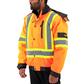 DuraDrive Men's Orange Basic 6-in-1 Hi-Vis Insulated Safety Traffic Winter Jacket