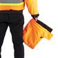 DuraDrive Men's Orange Basic 6-in-1 Hi-Vis Insulated Safety Traffic Winter Jacket