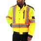 DuraDrive Men's Yellow Basic 6-in-1 Hi-Vis Insulated Safety Traffic Winter Jacket