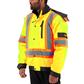 DuraDrive Men's Yellow Basic 6-in-1 Hi-Vis Insulated Safety Traffic Winter Jacket