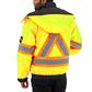 DuraDrive Men's Yellow Basic 6-in-1 Hi-Vis Insulated Safety Traffic Winter Jacket