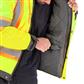 DuraDrive Men's Yellow Basic 6-in-1 Hi-Vis Insulated Safety Traffic Winter Jacket