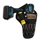 BOSSA Black Ballistic Poly Heavy-Duty Impact Drill Right Holster with Bit Slots