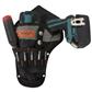 BOSSA Black Ballistic Poly Heavy-Duty Impact Drill Left Holster with Bit Slots