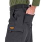 DuraDrive Men's Black Fleece Lined Double Knee Utility Work Pants