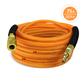 DuraDrive FO1475F 1/4 in. x 75 ft. Orange Hybrid Polyurethane Air Hose with Swivel Fitting