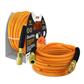 DuraDrive FO1475F 1/4 in. x 75 ft. Orange Hybrid Polyurethane Air Hose with Swivel Fitting