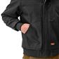 DuraDrive Men's Black Insulated Canvas Hooded Work Jacket