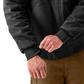 DuraDrive Men's Black Insulated Canvas Hooded Work Jacket