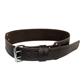 BOSSA 3 in. Dark Brown 2-Prong Top Grain Leather Wide Support Work Belt