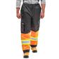 DuraDrive Men's Black and Orange Hi-Vis Waterproof Insulated Lined Work Pants