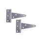Canaropa 4 in. Steel Zinc Plated Heavy-Duty Tee Hinge with Fixed Pin (2-Pack)