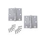 Canaropa 3 in. x 3 in. Steel Zinc Plated Square Corner Residential Hinge (2-Pack)