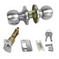 Canaropa V3151BMKA-15M.11771 Satin Nickel Locking Entrance Door Knob Kit Keyed-Alike Tubular (13-Pieces)