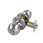 Canaropa V3X42BM-15M Satin Nickel Locking Privacy Door Knob Kit Tubular (13-Pieces)