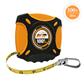 DuraDrive 100 ft./30m Imperial/Metric E-Z Grip Nylon Coated Steel Blade Closed Case Tape Measure with Folding Rewind Crank