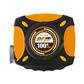 DuraDrive 100 ft./30m Imperial/Metric E-Z Grip Nylon Coated Steel Blade Closed Case Tape Measure with Folding Rewind Crank