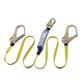 Peakworks SA-84022-6 6 ft. E6 Shock Absorbing Twin Leg Fall Safety Lanyard with Snap and Form Hooks