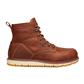 KEEN 1021336 Men's CSA 6 in. Brown/Ginger San Jose Leather Aluminium Toe Waterproof Safety Work Boots