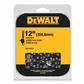 DEWALT DWO1DT612 12 in. x 3/8 in. 0.043-Gauge 45 Drive Links Replacement Chainsaw Chain