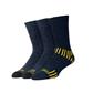 DEWALT DXSC150 Men's Blue Everyday Cotton Blend Size#10-13 Work Crew Socks (3-Pack)