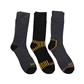 DEWALT DXSC150 Men's Black Everyday Cotton Blend Size#10-13 Work Crew Socks (3-Pack)