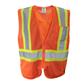 DuraDrive Men's Orange Hi-Vis Class 2 Level 2 Knitted Mesh Zipper Safety Vest